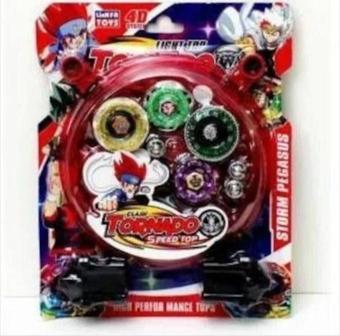 Dln Beyblade Metal Fushion Tornado Clash 5d Arenalı 4 Lü Oyuncak Seti