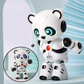 Hepsilazım Akıllı Panda Söylediklerini Tekrar Etsin Ses Kayıt Edip Konuşan Şarjlı Oyuncak Robot 12cm