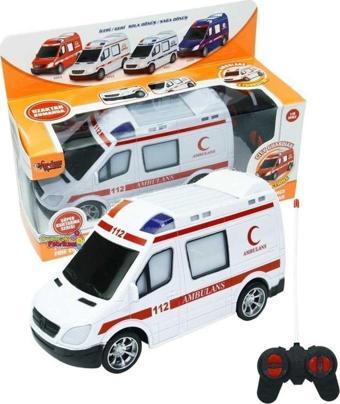 Vardem Uzaktan Kumandalı Pilli Full Fonksiyon Ambulans 20 Cm