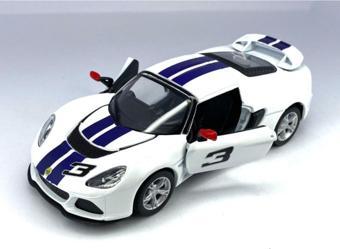 Kinsmart 2012 Lotus Exige S ( Şeritli ) Çek Bırak 5inch. Lisanslı Model Araba, Oyuncak Araba 1:32