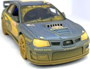 Kinsmart Subaru Impreza Wrc 2007 (çamurlu) - Çek Bırak 5inch. Lisanslı Model Araba, Oyuncak Araba 1:36