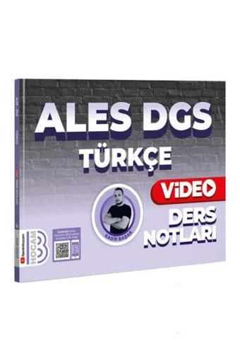 Benim Hocam Yayınları Ales Dgs Türkçe Video Ders Notları  - Benim Hocam Yayınları