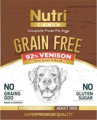 Nutri Canin Geyik Etli %92 Tahılsız 400GR Adult Yaş Köpek Ma