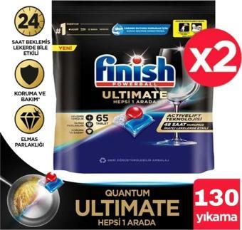 Finish Quantum Ultimate 130 Kapsül Bulaşık Makinesi Tableti