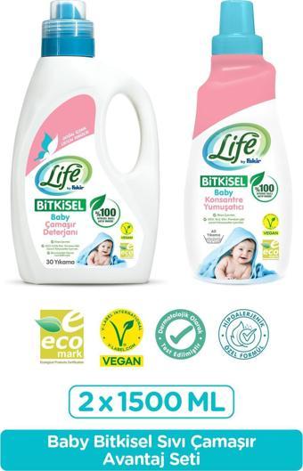 Life by Fakir Baby Sıvı Çamaşır Deterjanı + Yumuşatıcı Avantaj Seti