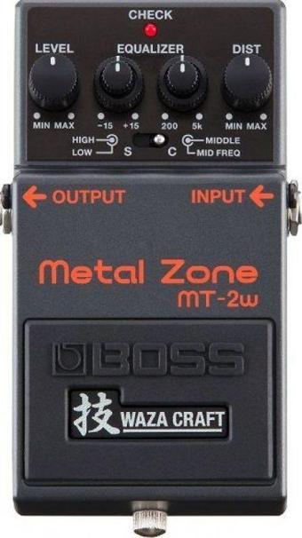 BOSS MT-2W Waza Metal Zone Distortion Pedalı