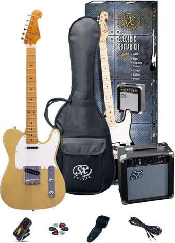 SX SE2-SK-BSB Elektro Gitar Seti (Butter Scotch Blonde)