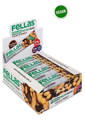 Vegan Protein Bar - Yer Fıstığı Ve Kakaolu 40g X 12 Adet