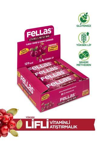 Vitamin & Meyve Bar - Turna Yemişi Ve Kabak Çekirdeği 35 gr X 12 Adet
