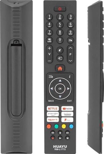 HUAYU KL VESTEL RM-L1772 NETFLIX-YOUTUBE-PRIME VIDEO TUŞLU UNIVERSAL LCD LED TV KUMANDA