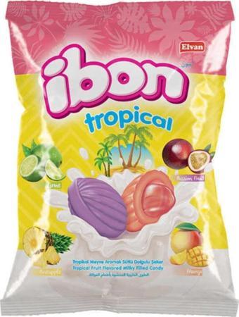 Elvan Ibon Tropical Sütlü Meyveli Şeker 1000 Gr. (1 Poşet)