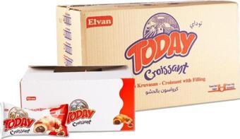 Elvan Today Kruvasan Çikolatalı 40  gr 20 li 4 Paket (1 Koli)