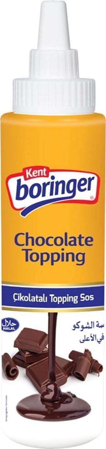 Kent Boringer Çikolatalı Topping Sos 300 Gr (Silindir)