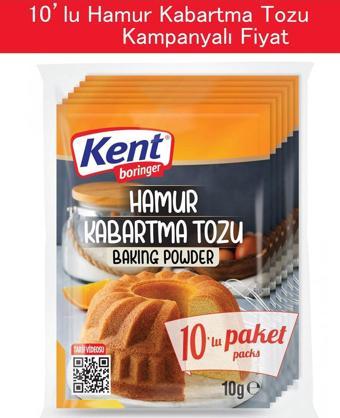 Kent Boringer Hamur Kabartma Tozu 10'Lu