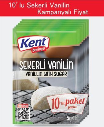 Kent Boringer Şekerli Vanilin 10'Lu