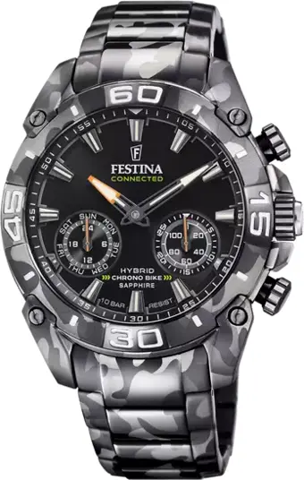 FESTINA F20545/1 CONNECTED BLACK CAMOUFLAGE ERKEK KOL SAATİ