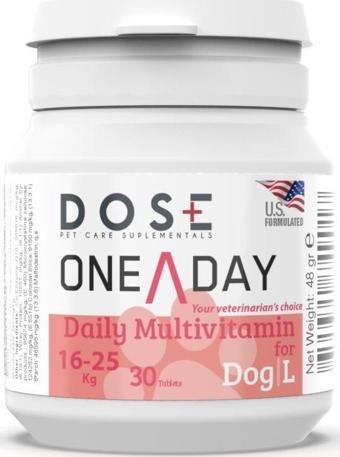 Dose One A Day Dog Köpek 16-25 Kg Arası Multivitamin 30 Tablet