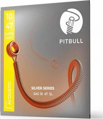 Pitbull Strings Silver Series SAG 10-47 SL Takım Tel Akustik Gitar Teli 010-047