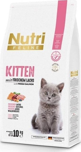 Nutri Feline Kitten Somonlu Yavru Kedi Maması 10 Kg