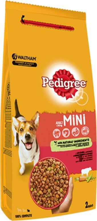 Pedigree Biftekli Sebzeli Küçük Irk Yetişkin Köpek Maması 2 Kg Vital