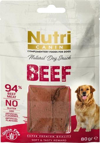 Nutri Canin Sığır Etli Tahılsız 80Gr Köpek Ödülü