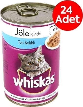 Whiskas Tonbalıklı Kedi Maması Konserve 400 Gr X 24 Adet