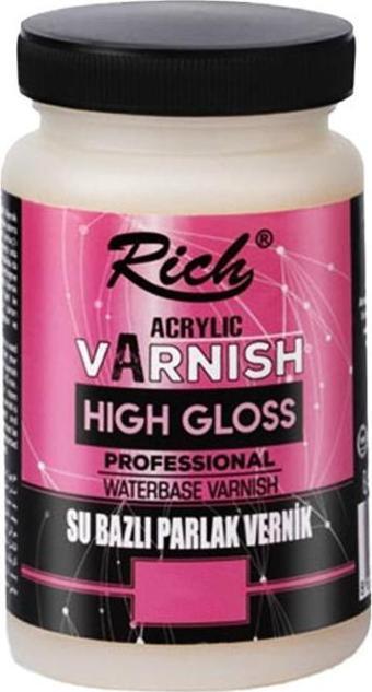 Rich High Gloss Su Bazlı Parlak Vernik 250ml