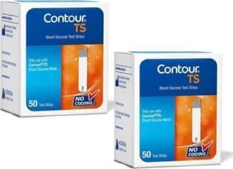 Contour Plus Bayer Contour Ts Şeker Ölçüm Strip 2 Kutu 100 Adet