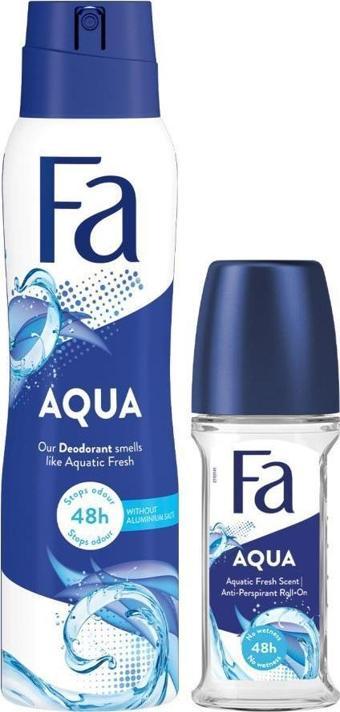 Fa Aqua Roll-On 50 Ml + Deosprey Aqua 150 ml