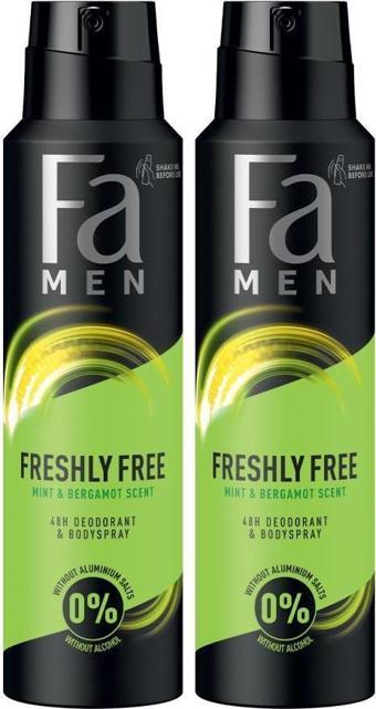 Fa Freshly Free Nane & Bergamot Deosprey X 2 Adet