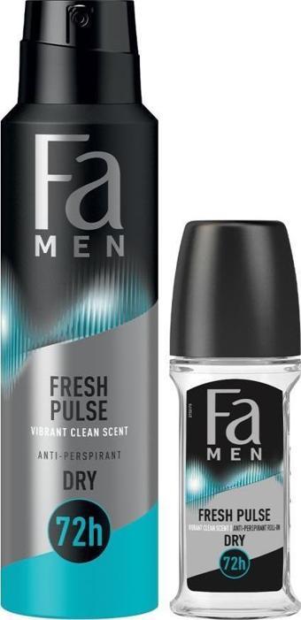 Fa Men Roll-On Fresh Pulse 50ml + Men Deosprey Fresh Pulse