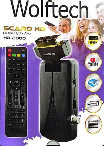 Ncpline Wolftech Scart / Hd Uydu Cihazı Tkgs Kendinden Güncelleme 1080P Full Hd Youtube Wifi