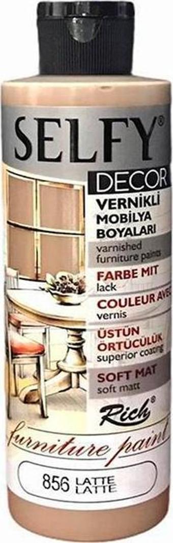 Rich Selfy Decor Vernikli Boya Latte 240 cc