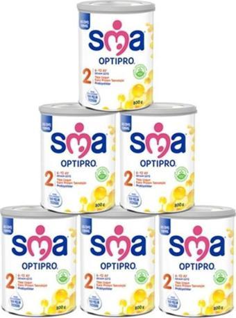 SMA Optipro 2 No Probiyotik Devam Sütü 800 gr x 6 Adet