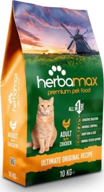 Herba Max Herbamax Premium Tavuklu Yetişkin Kedi Maması 10Kg