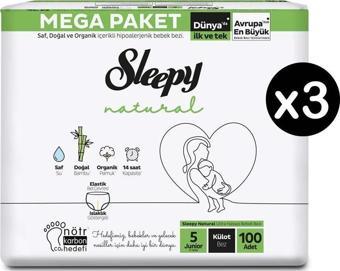 Sleepy Natural 5 Numara Junior Külot Bez 300'lü