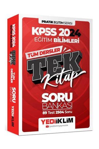 Yediiklim Yayınları 2024 KPSS Eğitim Bilimleri Tüm Dersler Tek Kitap Soru Bankası - Yediiklim Yayınları