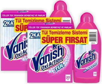 Vanish Kosla Tül Toz 450 gr x 2 Adet + Kosla Tül Parlatıcı 450 ml x 2 Adet