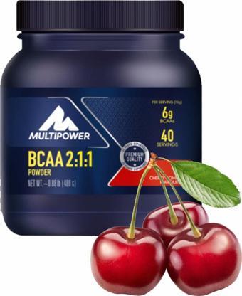 Multipower Bcaa Powder 400 Gr Kiraz Aromalı Amino Bcaa Glutamin Protein Karbonhidrat Gain