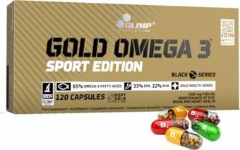 Olimp Gold Omega 3 Sport Edition 120 Kapsül Balık Yağları E Vitamini Takviye Gıda