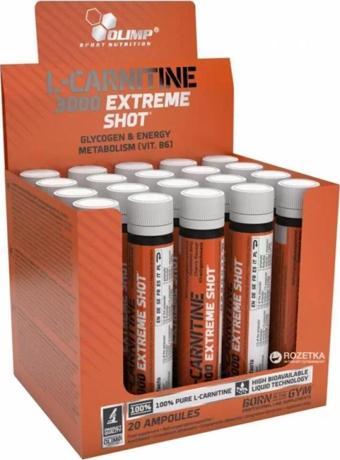 Olimp L-carnitine 3000 Shot 20 Ampul Kiraz Aromalı