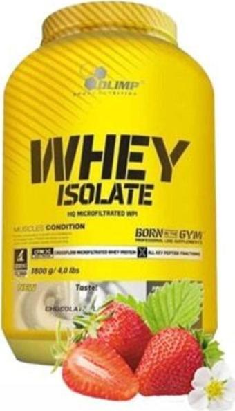 Olimp Whey Isolate Protein Tozu Çilek Aromalı 1800 Gr/hediyeli Ürün