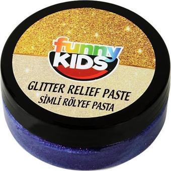 Funny Kids Simli Rölyef Pasta Mor 50cc