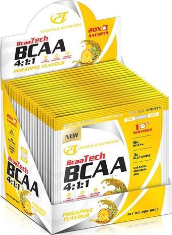 Powertech BcaaTech Bcaa 4:1:1 Sachets 20*10 Gr Ananas Aromalı