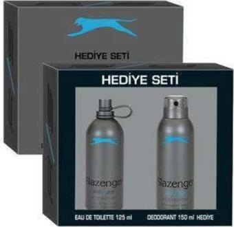 Slazenger Edt Erkek Parfüm 125ml+Deo Active sport mavi Set