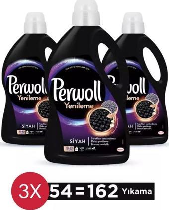 Perwoll Siyah Hassas Bakım Sıvı Çamaşır Deterjanı 3'lü Set ( 3x2,97 lt)