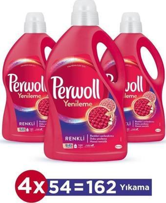 Perwoll Renkli Yenileme Hassas Bakım Sıvı Çamaşır Deterjanı 3'lü Set ( 3x2,97L)