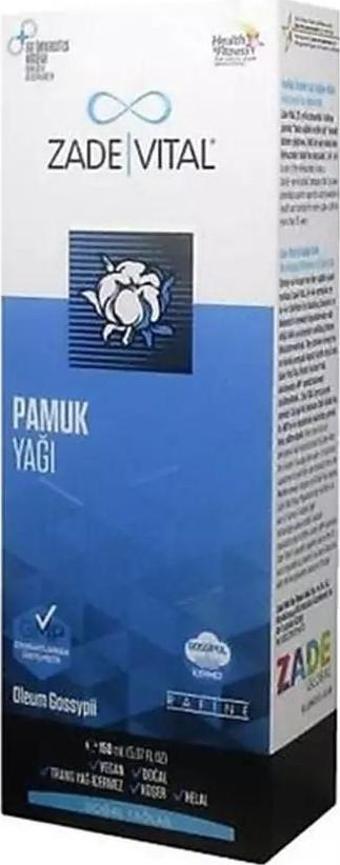 Zade Vital Pamuk Yağı 150 ml