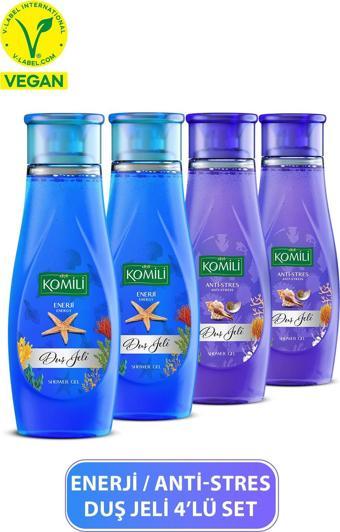 Komili Anti-Stres & Enerji Avantajlı Duş Jeli Set - 4 X 500 ML