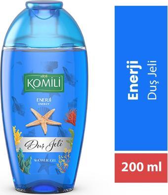 Komili Enerji Vegan Seyahat Boy Duş Jeli - Ferah Koku - 200 ML